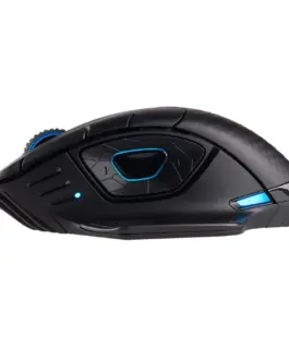 Alternative view от Геймърска мишка CORSAIR DARK CORE RGB PRO, Wireless FPS/MOBA with SLIPSTREAM, Black, Backlit RGB LED, 18000 DPI, Optical