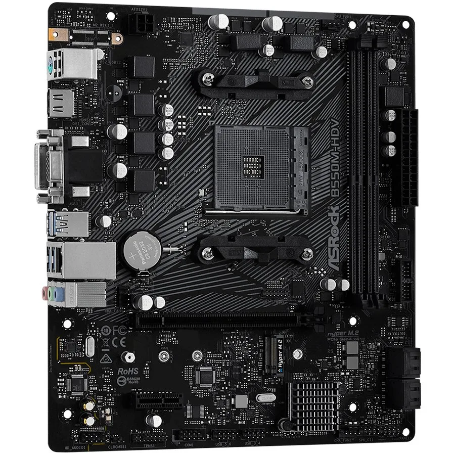Дънна платка ASROCK B550M-HDV mATX AM4 DDR4 - Image 2