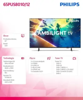 Alternative view от Philips TV LED 65 inches 65PUS8010/12