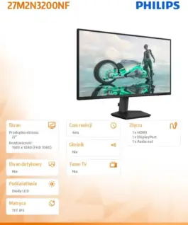 Philips Monitor 27M2N3200NF 27 inches IPS 144Hz HDMI DP