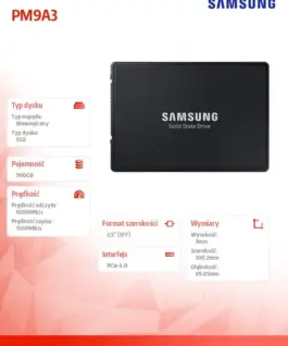 Samsung SSD PM9A3(U.2) MZQL2960HCJR-00W07 - Image 5