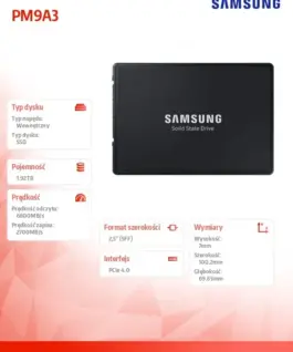 Samsung SSD PM9A3 U.2DCT 1920GB MZQL21T9HCJR-00W07 NVMe - Image 5