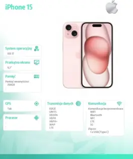 Apple iPhone 15 256GB - розов - Image 4