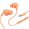Hama слушалки тапи Curly usb-c оранжев