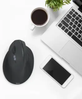 Hama ergonomic multi-device мишка EWM-600 черен left - Image 3