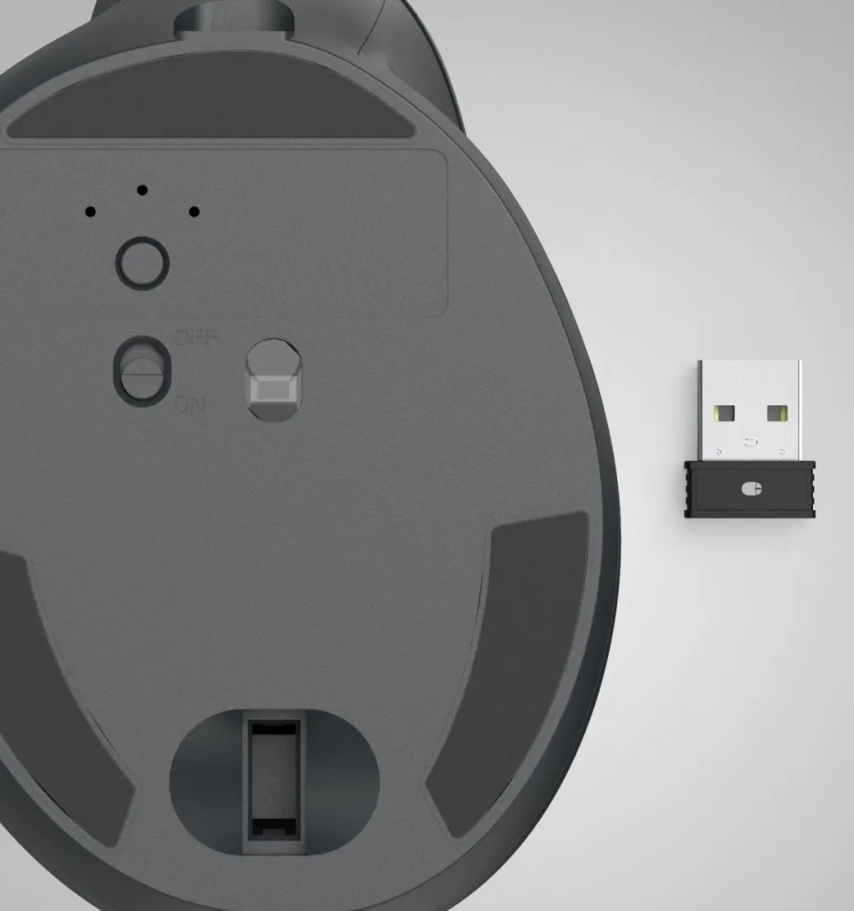 Hama ergonomic multi-device мишка EWM-600 черен left - Image 5