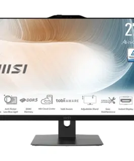 MSI Компютър All-in-One Modern AM272P 1M-855EU WIN11PRO/Intel Core 5/16GB/512GB/UMA/27
