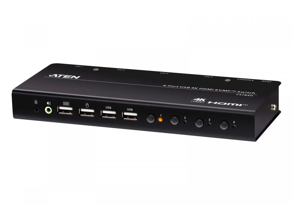 ATEN KVMP Switch 4-Port USB 4K HDMI