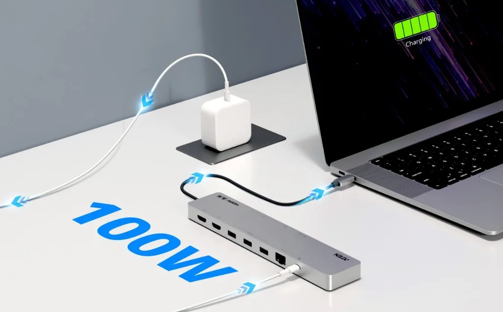 ATEN USB-C Multiport Dock with Power - Image 4