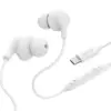 Hama In ear слушалки Curly USB-C бял