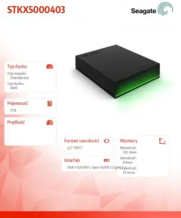 Seagate HDD Game Drive Xbox 5TB 2.5 inch STKX5000403