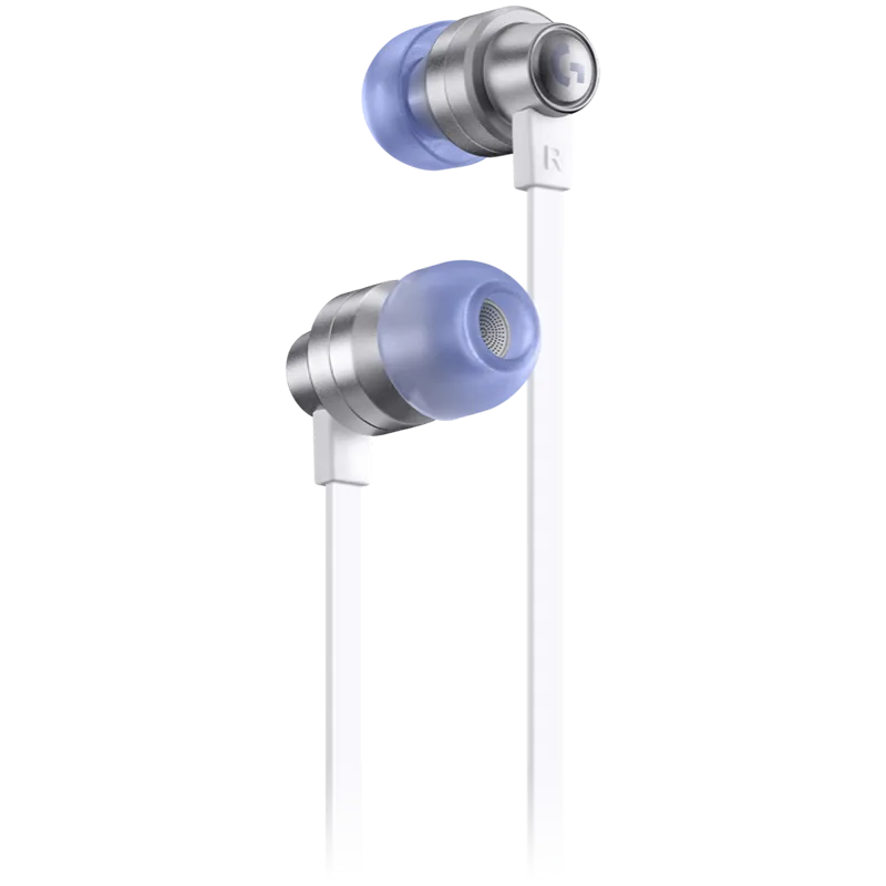 Геймърски слушалки LOGITECH G333 Wired Gaming Earphones - WHITE - 3.5 MM
