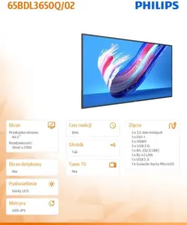 Alternative view от Philips 65BDL3650Q/02 65-inch Public Display