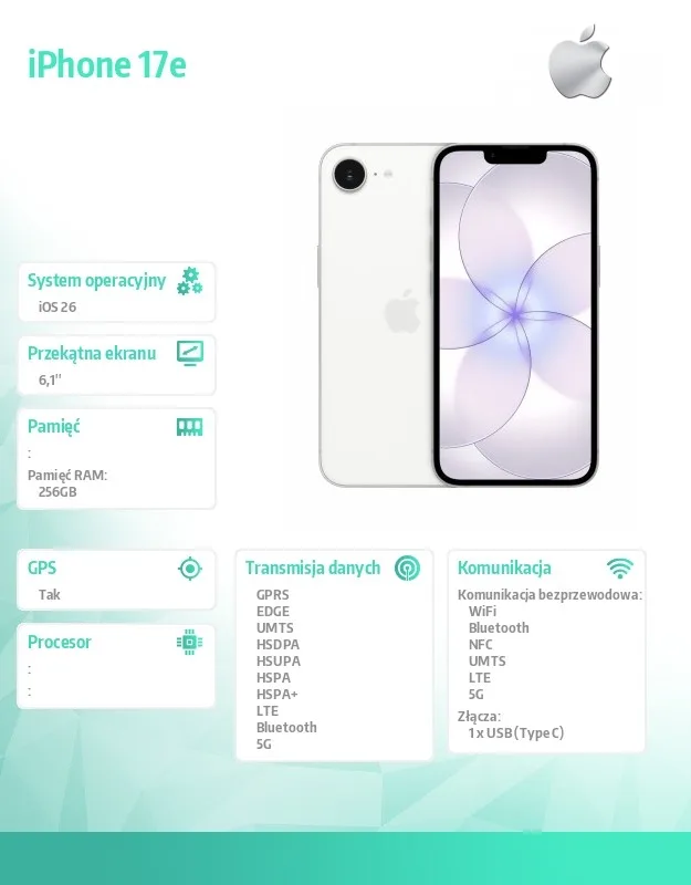 Apple iPhone 17e 256GB бял - Image 2