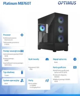 Alternative view от OPTIMUS Компютър Platinum MB760T XTREMEVR