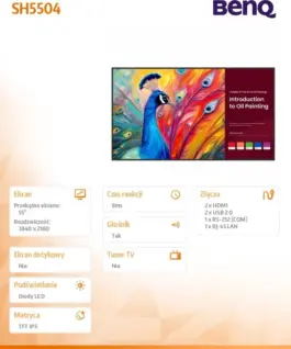 Alternative view от Benq Monitor 55 inches SH5504 UHD IPS 800:1/8ms/ANDROID/GL