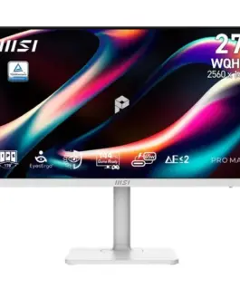 MSI Monitor PRO MAX 271QPHW E14 27-inch/LED/WQHD/FLAT/144Hz/бял