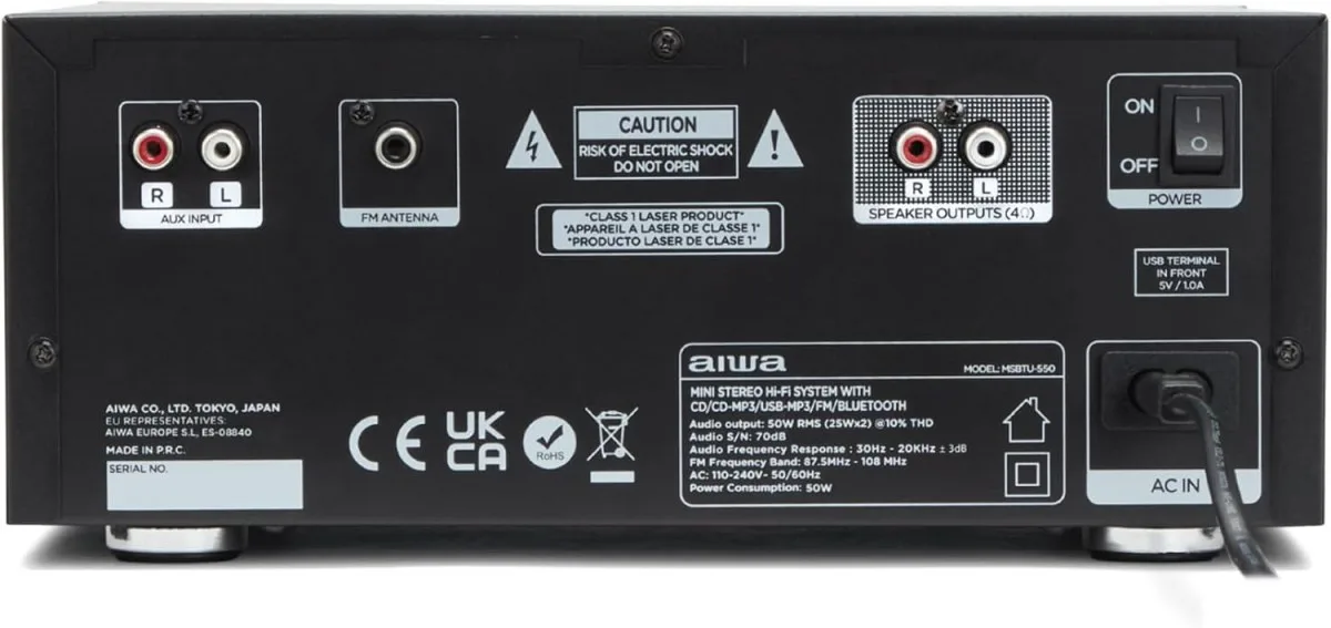 AIWA Mini hi-fi system MSBTU-550 - Image 5