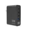 Gembird универсално зарядно GaN 100W LCD 3xUSB-C 1xUSB-A черен