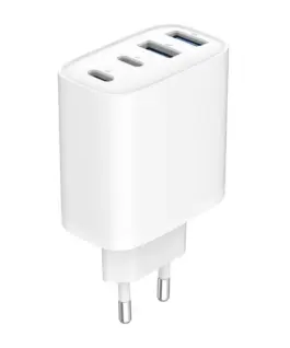 Gembird универсално зарядно GaN 40W LCD 3xUSB-C 1xUSB-A бял - Image 3