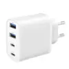 Gembird универсално зарядно GaN 40W LCD 3xUSB-C 1xUSB-A бял