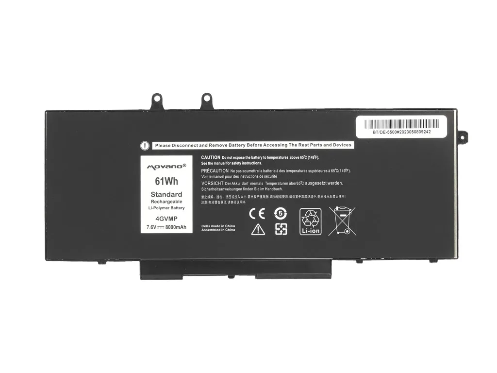 Movano Battery 4GVMP for Dell Latitude 5400 5500 - 8000 mAh (61 Wh) - Image 5