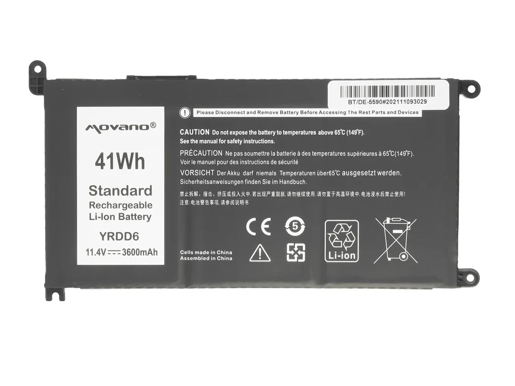 Movano Battery YRDD6 for Dell Inspiron 14 5481 5590 - 3600 mAh (41 Wh) - Image 5