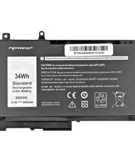 Movano Battery 3DDDG for Dell Latitude 5280 5480 5495 5580 - 3000 mAh (34 Wh) - Image 5