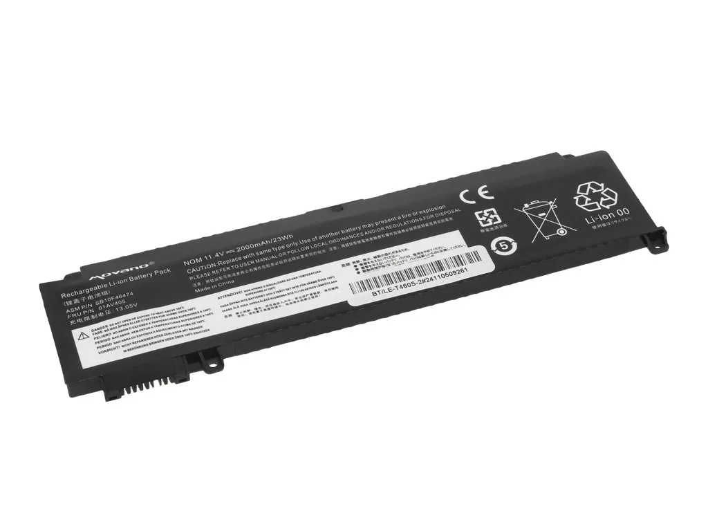 Movano Battery for Lenovo ThinkPad T460s T470s - front-side - 2000 mAh (23 Wh) - Image 2