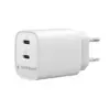 Gembird универсално зарядно 2xUSB-C PD 45W бял