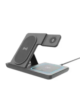 Alternative view от Gembird Wireless зарядно 3in1 15W Apple-Iphone, Watch, Airpods черен