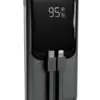 Gembird външна батерия 10000mAh with integrated кабел LCD QC3.0 20W черен