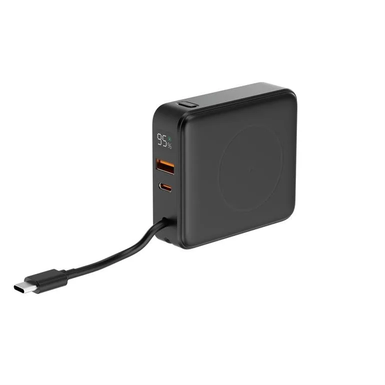 Gembird външна батерия 10000mAh 1xUSB-C/1xUSB-A 20W wireless 15W черен - Image 3