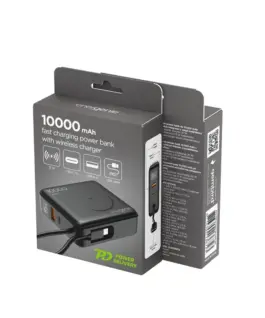 Gembird външна батерия 10000mAh 1xUSB-C/1xUSB-A 20W wireless 15W черен - Image 5