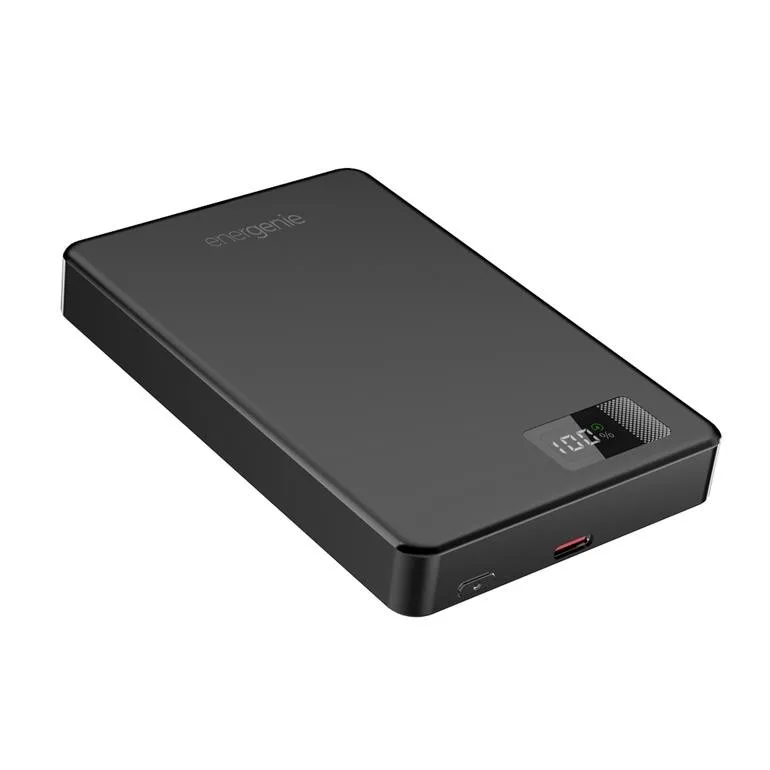 Gembird външна батерия 10000mAh LCD 1xUSB-C 20W wireless 15W черен - Image 2
