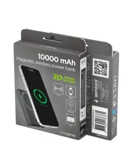 Gembird външна батерия 10000mAh LCD 1xUSB-C 20W wireless 15W черен - Image 5
