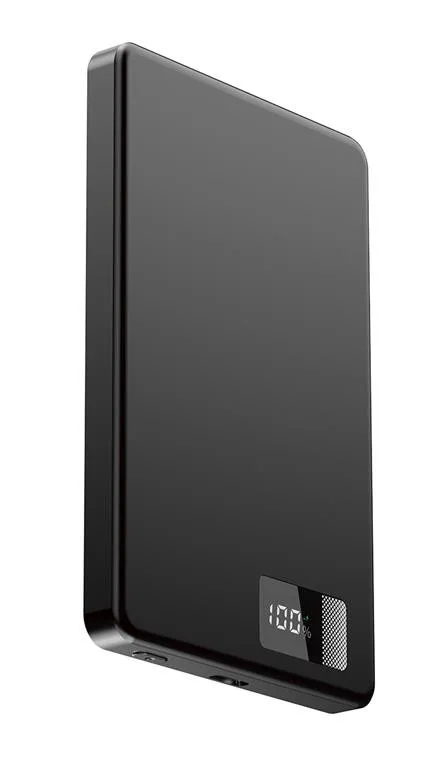 Gembird външна батерия wireless, magnetic, LCD 5000mAh 15W черен - Image 2