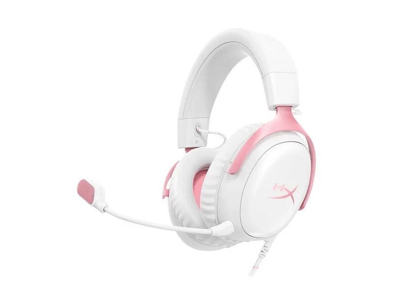 HyperX Cloud III Gaming Headset бял/розов - 9W1Q4AA