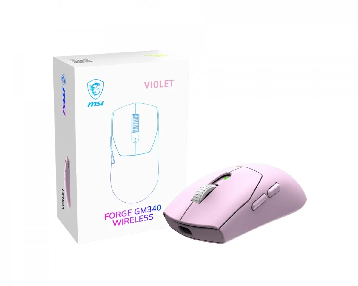 MSI Wireless мишка Forge GM340 WIRELESS виолетов