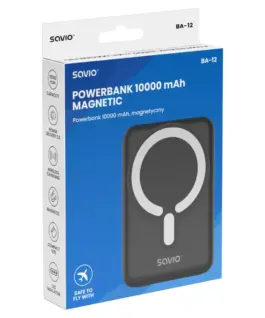 Savio външна батерия BA-12 SAVIO 10000 mah черен - Image 4