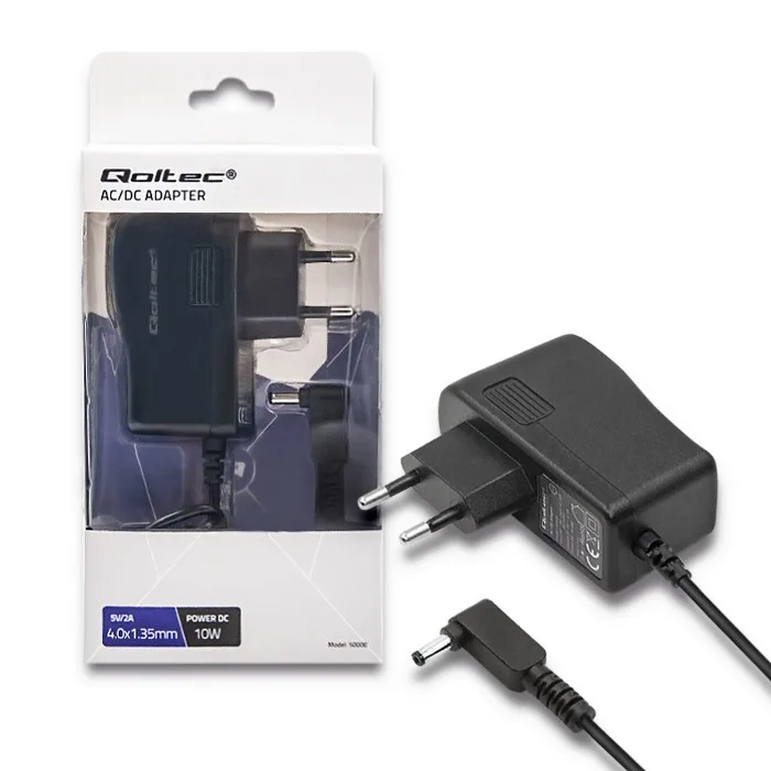 Qoltec захранващ блок | 10W | 5V | 2A | 4.0*1.35 | 14m