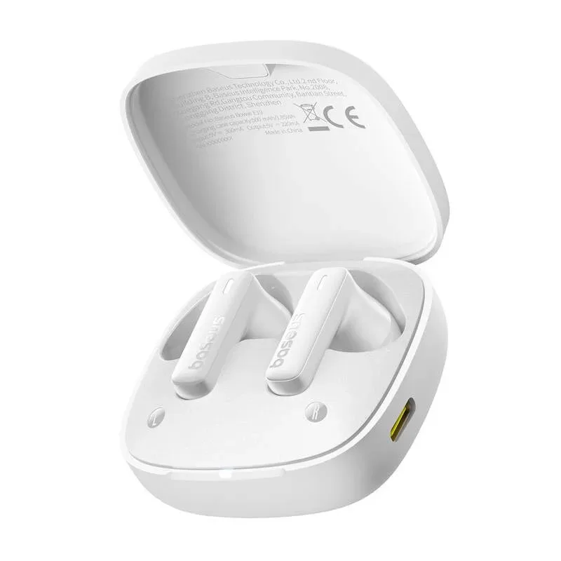 Baseus слушалки Bluetooth 5.3 BOWIE E19 бял - Image 3