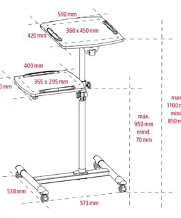Hama Projector stand with two shelves - Image 3