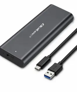 Qoltec Enclosure for M2 SATA SSD NGFF USB type C