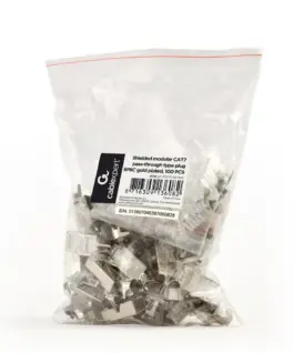 Gembird Modular plug CAT7 15u gold 100pcs - Image 9