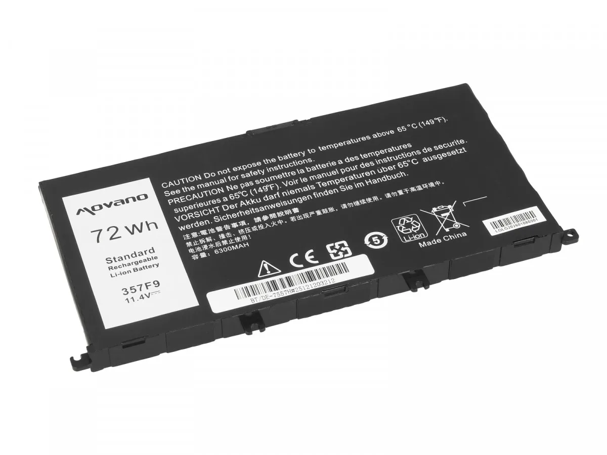 Movano Battery 357F9 for Dell Inspiron 5577 7557 - 6300 mAh (72 Wh) - Image 2