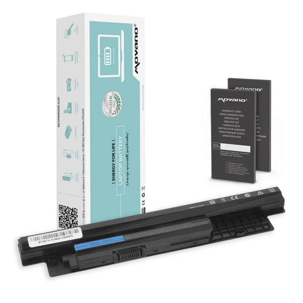 Movano Battery MR90Y XCMRD for Dell Inspiron 14 15 17 - 4400 mAh (49 Wh)