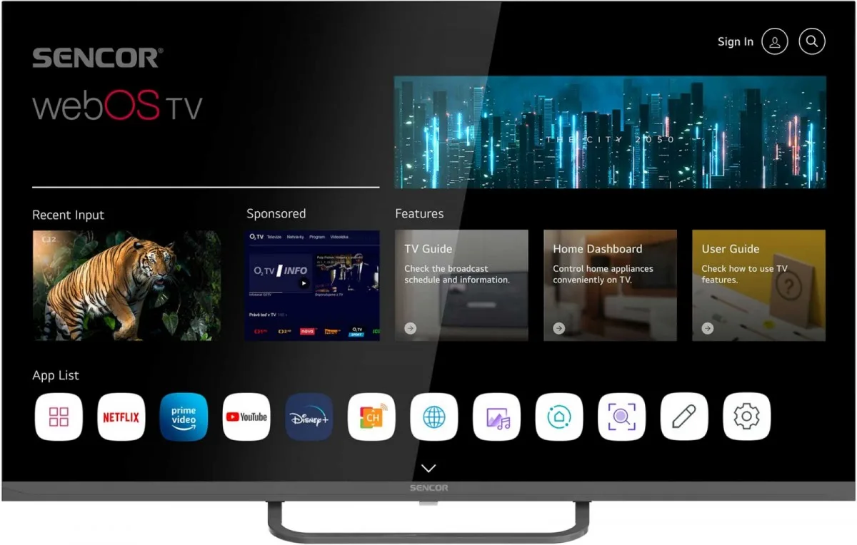 Sencor TV SLE 32S840TCSB smart webOs LES HD READ
