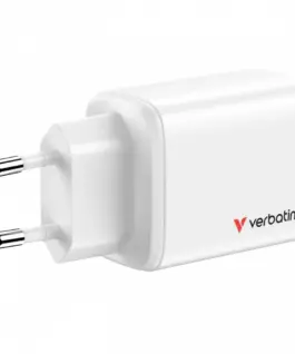 Verbatim зарядно GaN 65W QC 3.0, 2xUSB-C, 1x USB-A PD 3.0 EU - Image 5