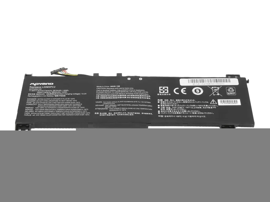 Movano Battery L20C3PC2 L20M3PC2 L20L3PC2 for Lenovo IdeaPad Gaming 3 15ACH6 15IHU6 - 3750 mAh (43 Wh) - Image 3